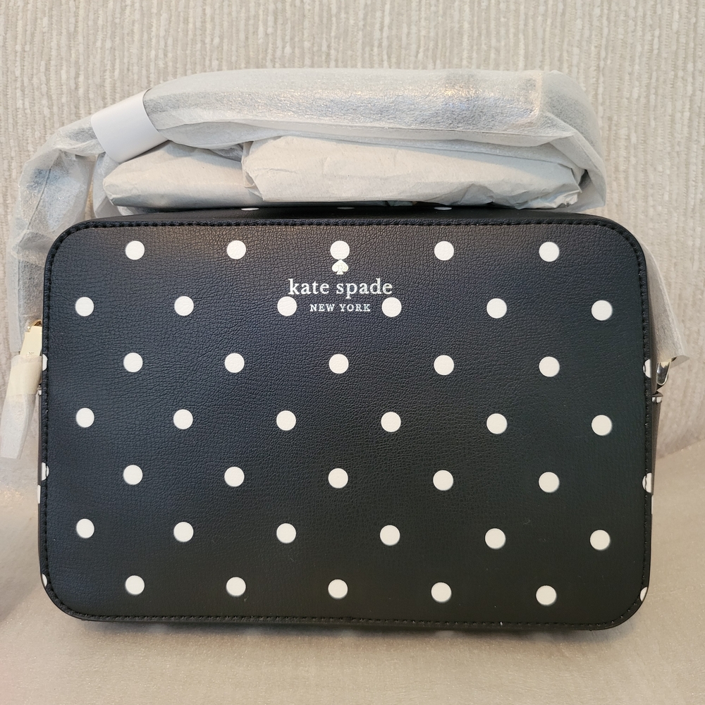 Kate Spade Black Multi Polka Dot Women's Bag